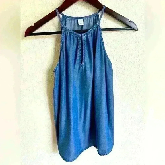 Old Navy Tops - Old Navy Women’s Blue sleeveless halter neck tie Top, Size XSmall